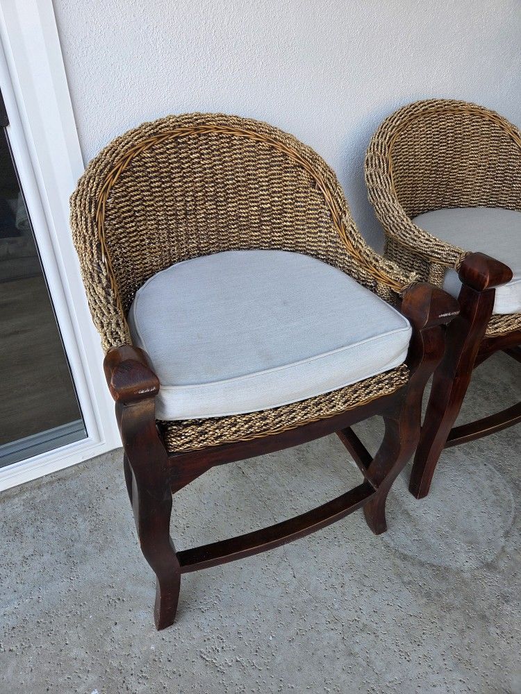 Woven Bar Stools