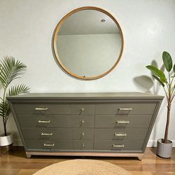 Vintage Green MCM Dresser 
