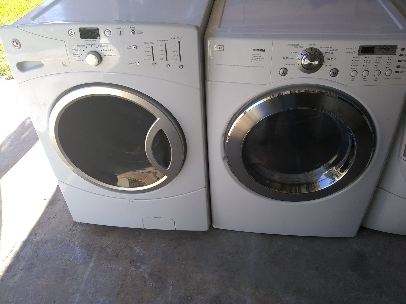 GE washer LG dryer