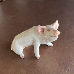 Beautiful Large Ceramic Pig