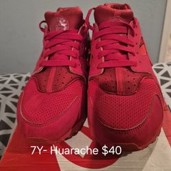 Kids 7y Red Huarache Shoes
