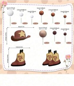 Cowboy (Rodeo) Cake Topper