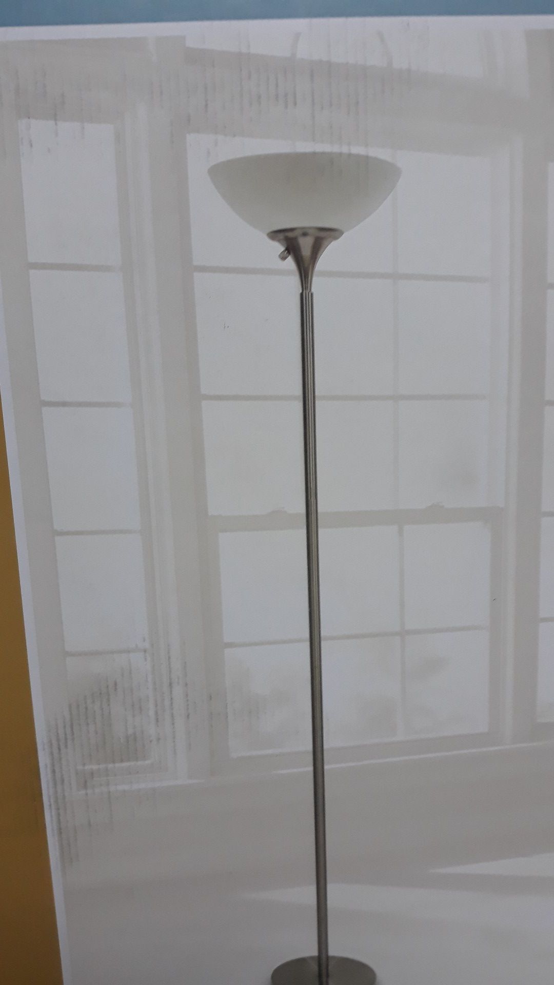 New in box 71 inch high floor lamp brushed nickel 798919046379