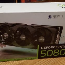 NEW PNY GeForce RTX 5080 OC Triple Fan Graphics Video Card