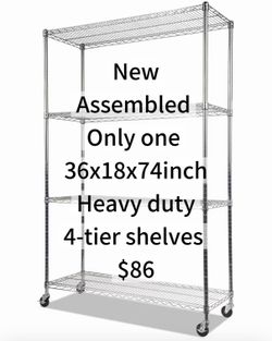 4-tier storage shelves
