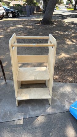 Wooden Kids Learning Tower Step Stool