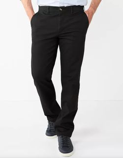 Sonoma Flexwear Men's Black Jeans 33x32 Brand New with Tags Straight Leg NWT