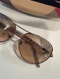Burberry Aviator Sunglasses Brown Gradient