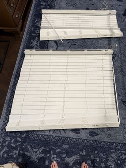White Wooden Plantation Blinds. (2)