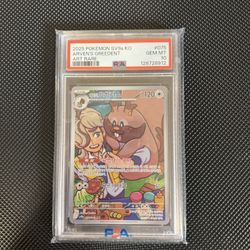 Pokemon Arven's Greedent #75 Pokemon Korean Heat Wave Arena  PSA 10