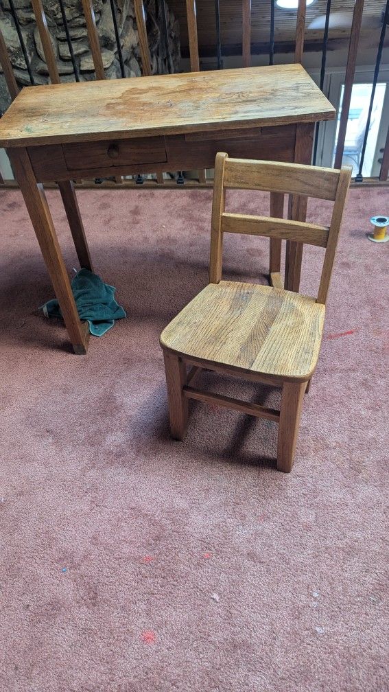 Kids Desk Great For Elementary Age But We Used With A Toddler.