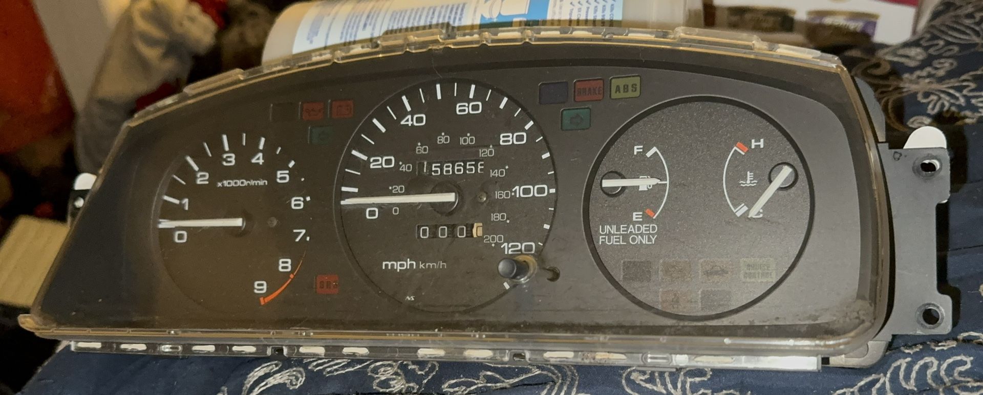 92-95 Honda Civic 5 Speed MT Instrument Gauge Cluster Speedometer EX Si LX