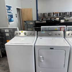 Xtra Lrg Capacity Ma ytag Was her Elec tric Dr yer Set Ask about Availability