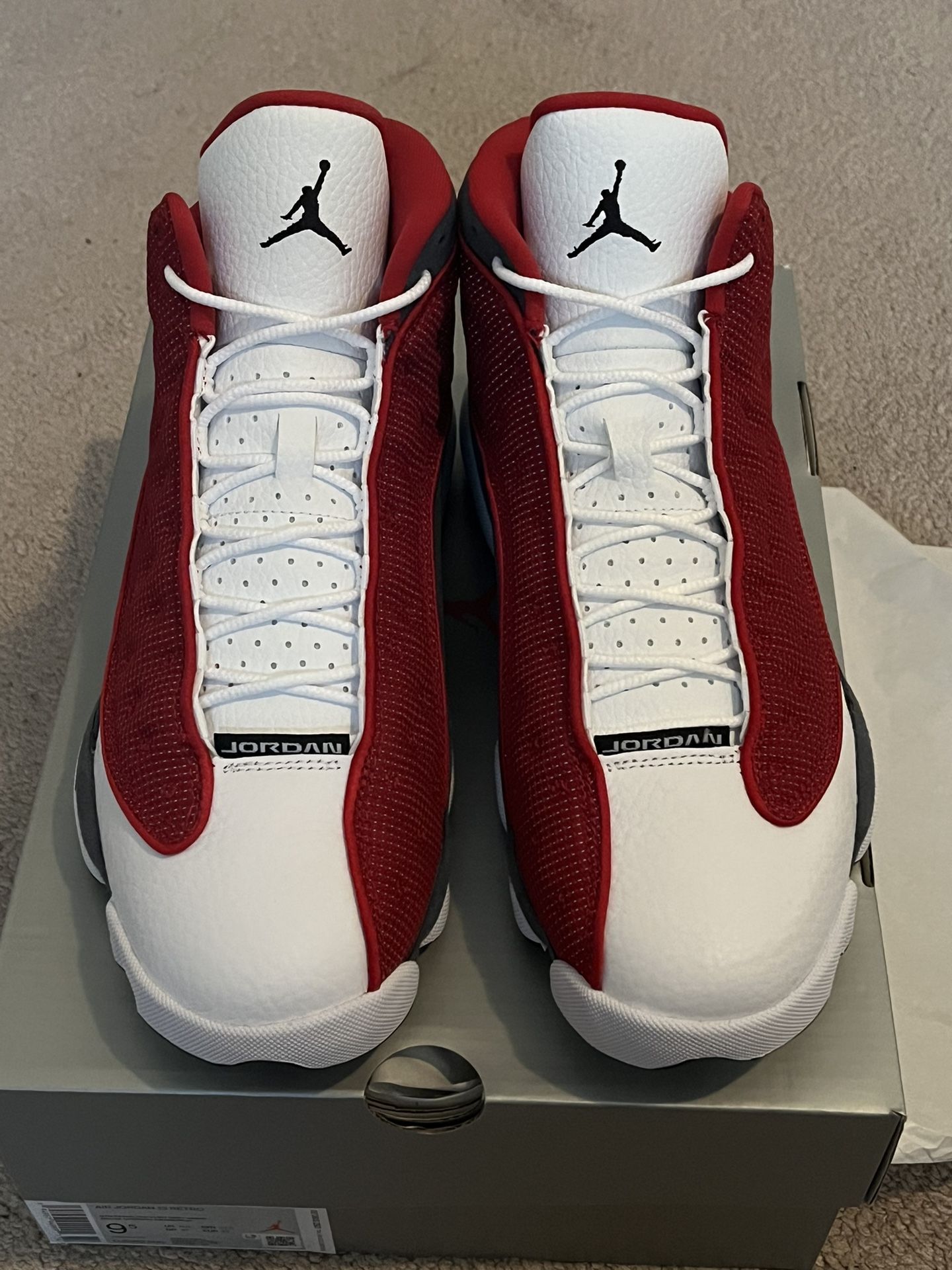 New With Box Nike Air Jordan 13 Retro  Gym Red/Gray/ White Men’s Size 9.5