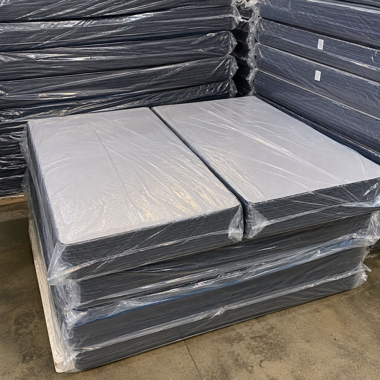 King Box Spring | Heavy-Duty Wood & Steel Construction | Factory Sealed, Never Used | Low Profile & Standard | Delivery Available
