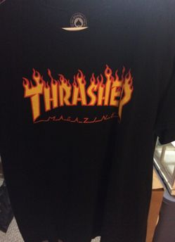 Thrasher magazines fire flames shirt