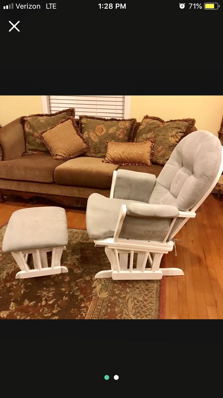 Glider and Ottoman, Rocking Chair