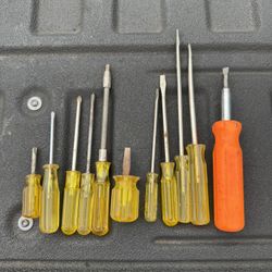 Screwdriver Set Flat And Phillips 11pc