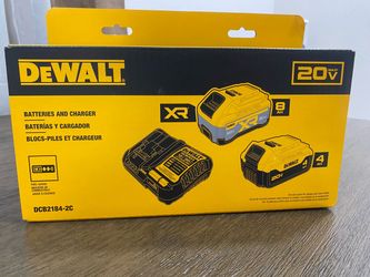 DEWALT 20V MAX XR Batteries and Charger Kit