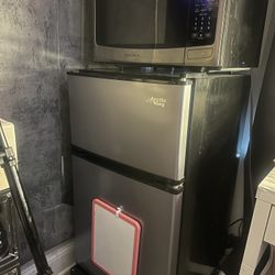 Mini Fridge And Microwave