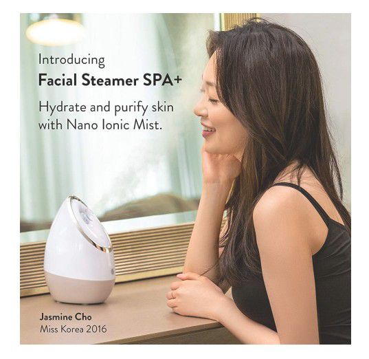 Facial Steamer - Best Professional Nano Ionic Warm Mist, Home Face Sauna, Portable Humidifier Machine, Deep Clean & Tighten Skin