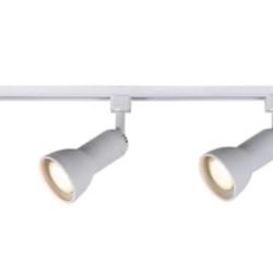 HAMPTON BAY 3-Light 44 in. White Medium-Step Linear Track Lighting Head Kit