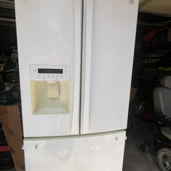 Large White Refrigerator Freezer
