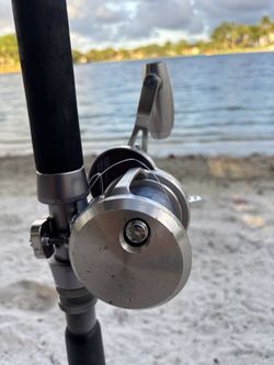 🐠 Preowned Daiwa Saltiga LD50 2 Speeds Reel With Mono & Star Rods Plasma 6’6” 20-40LB Rod 🔥