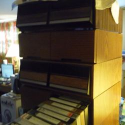 Entertainment Vintage VHS Stackable Storage Cabinets Assorted Sizes