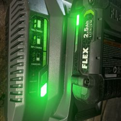 Flex 24v 2.5ah Battery With Charger