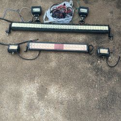 LED Pod Lights 6 Piece W/ Wires, Switch And Relay!