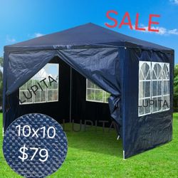 10x10 White Gazebo Wedding Party Tent Canopy  With  Windows &  Sidewalls - (FOR SALE) Carpa g3