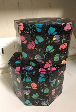 Two decorative storage boxes 📦