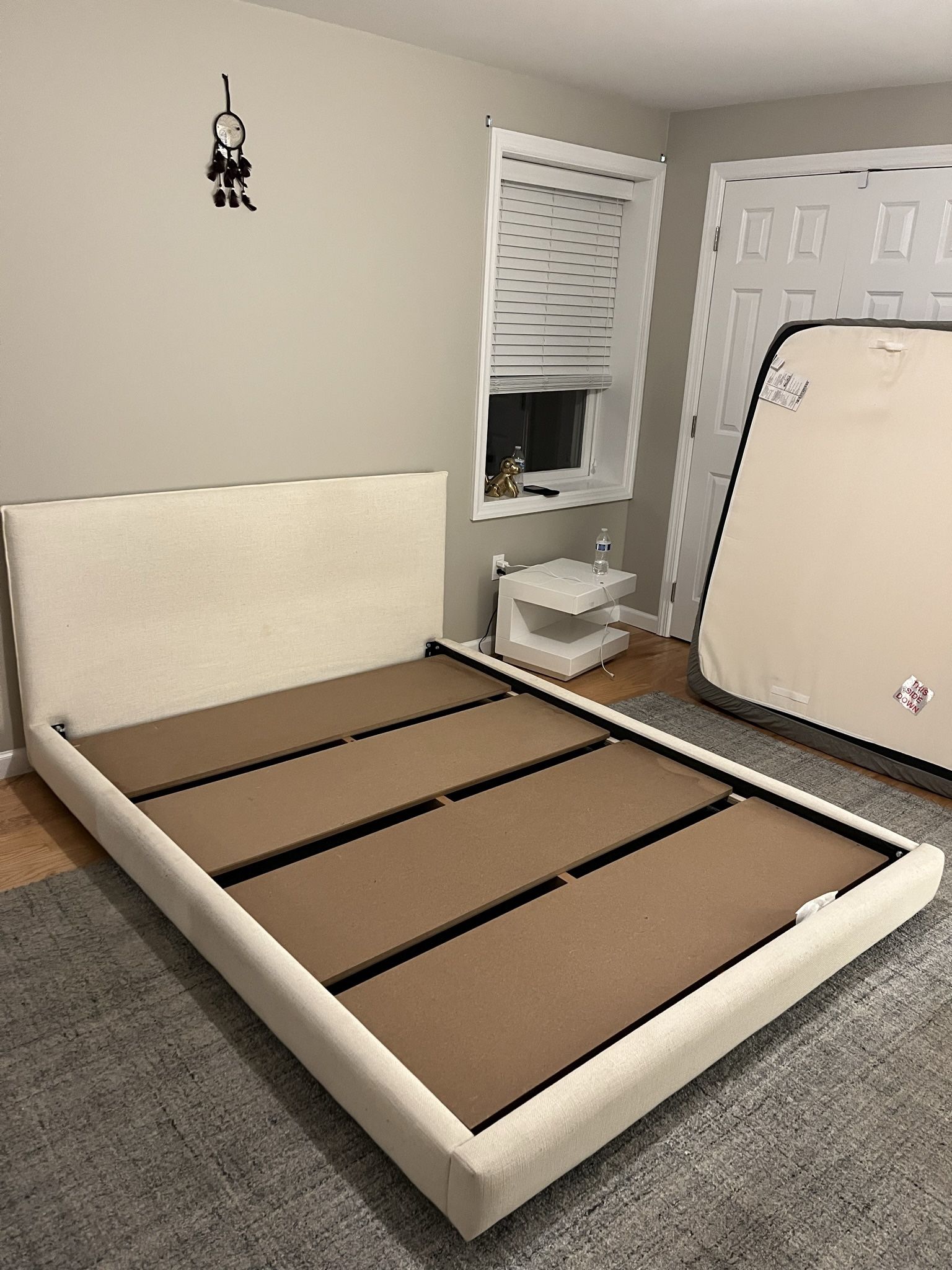 Queen Linen Bed Frame