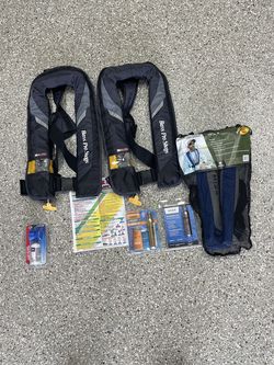 Life jackets inflatable and none inflatable