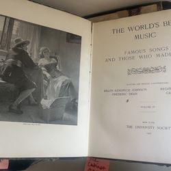 6 Vintage Music Books c1900 “ World’s Best Music” and “World’s Best Composers”