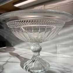 ✨ Fine Crystal Pedestal Compote Bowl ✨