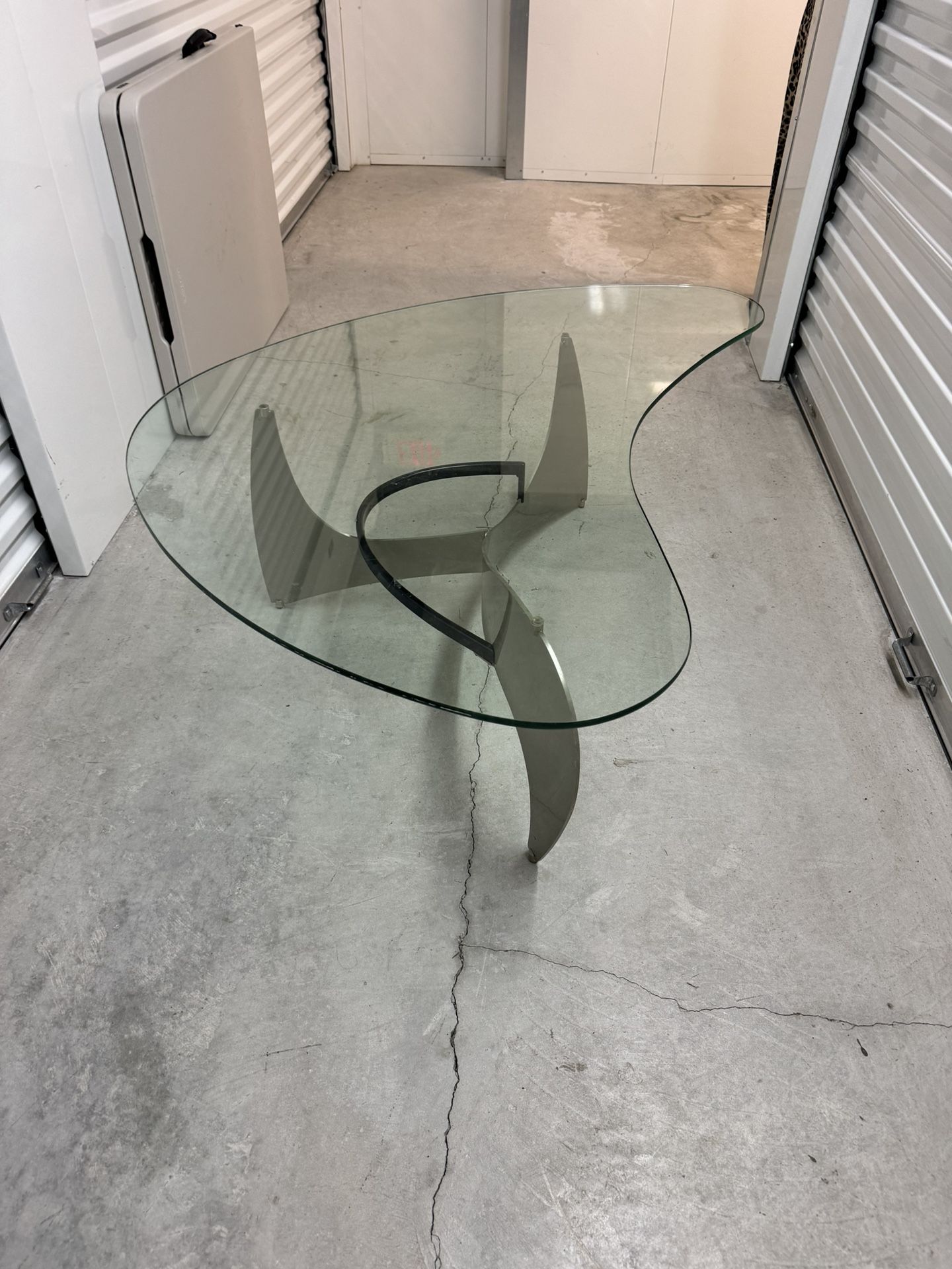 High-end Design Glass/ Stainless still coffee table 