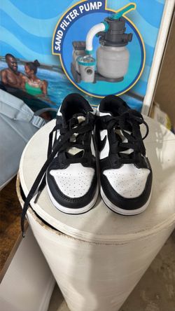 Nike Dunk Low Black and White Sneakers size13