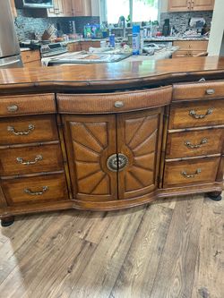 Large side board and matching mirror Cindy Crawford Key West line