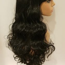 Long Black Wavy Wig