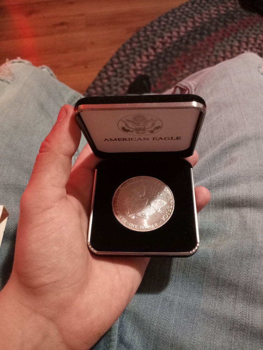 american eagle one ounce proof silver bullion coin 1999