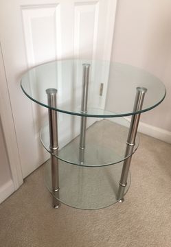 Three layers of glass coffee table $60