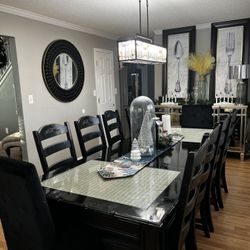 10 Pcs Black Dining Room Chairs