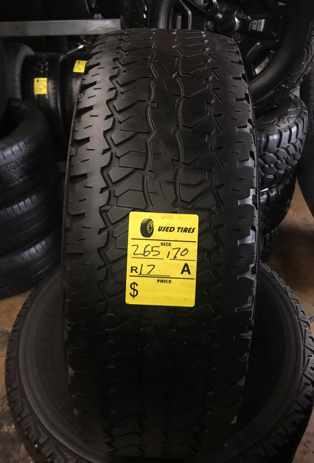 265/70/17 FIRESTONE DESTINATION AT $140.00