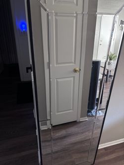 Full Length Floor Mirror with Black Frame