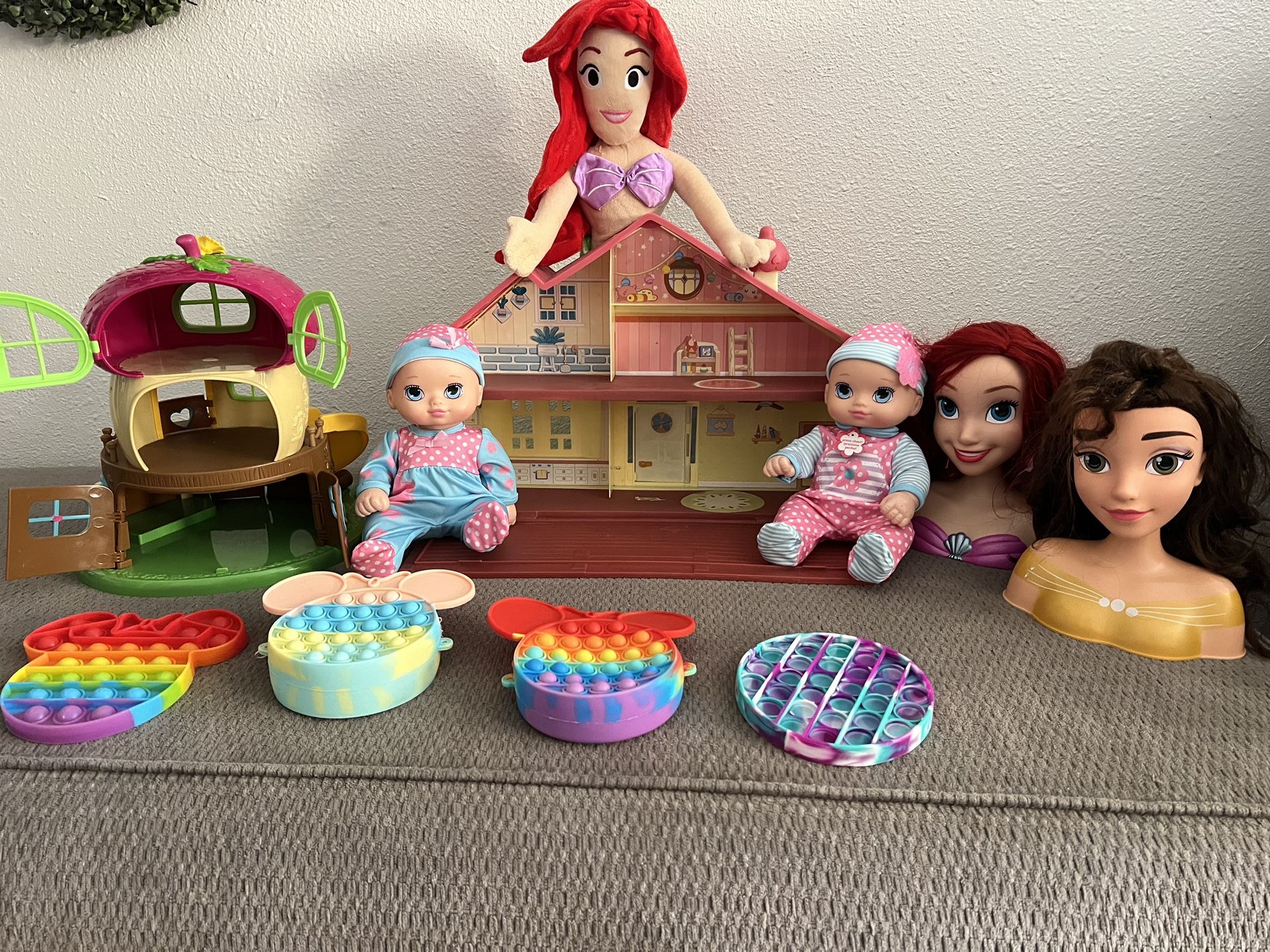 Kids Toys All $10 Ariel Belle Bluey House Tree Minnie