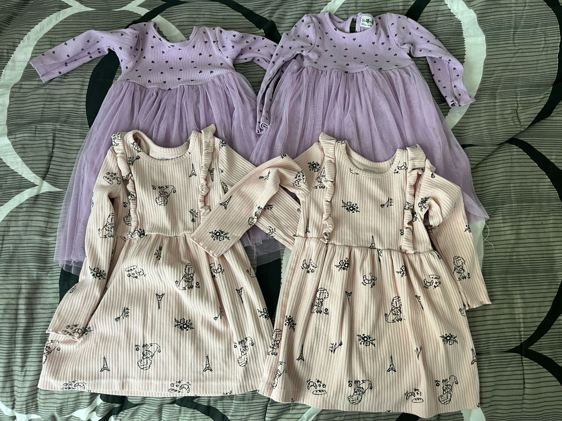 Girls Dresses Only 2 Left Pink And Purple