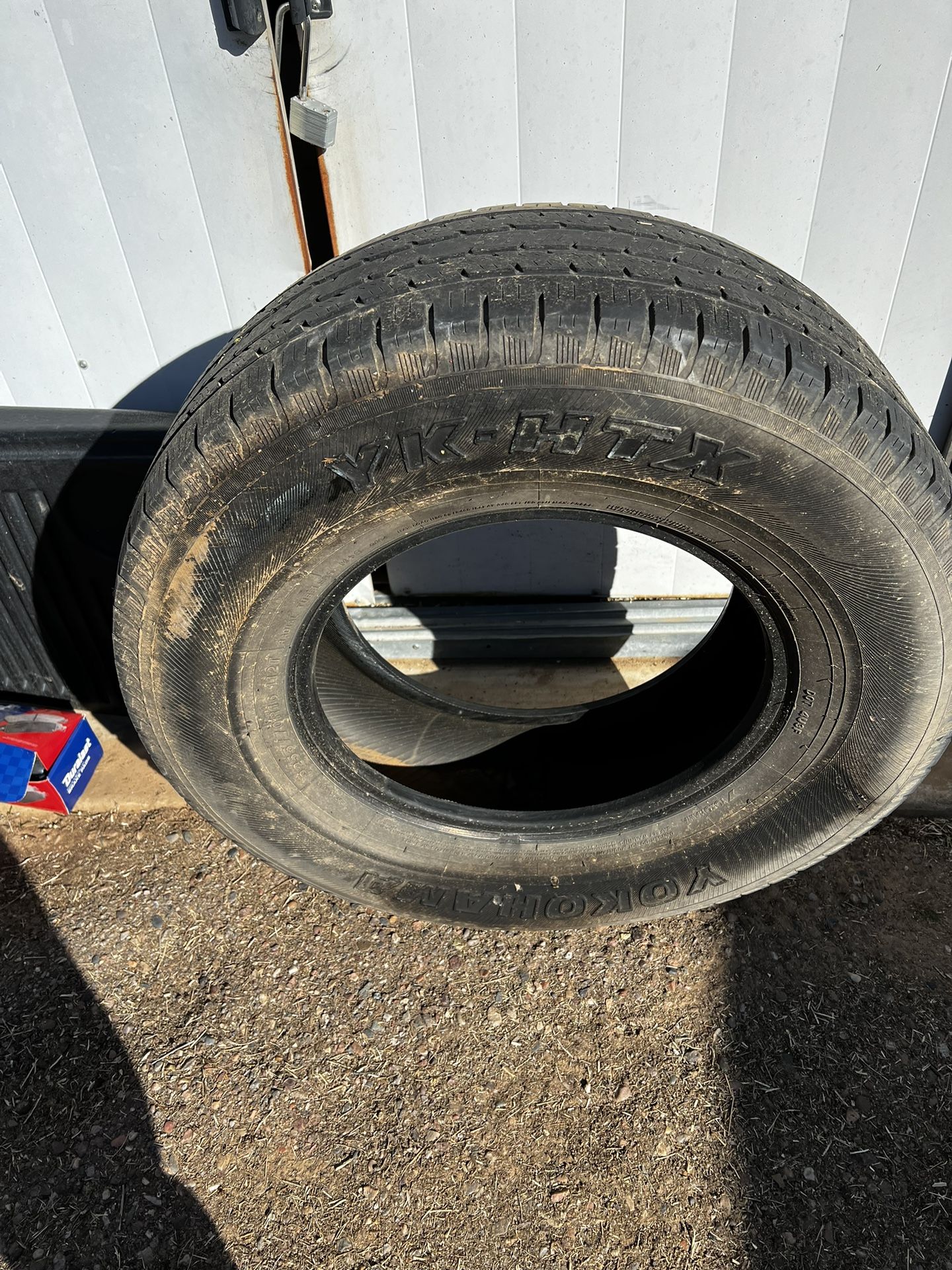 2 Yokohama radial tires size P55/70/R16” Make good full size spares $20 for the pair