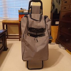 black/white murval rolling duffle bag